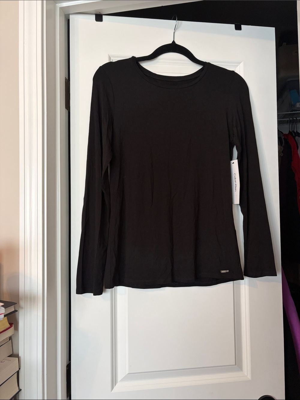Calvin Klein Black Long Sleeve Crew Tee